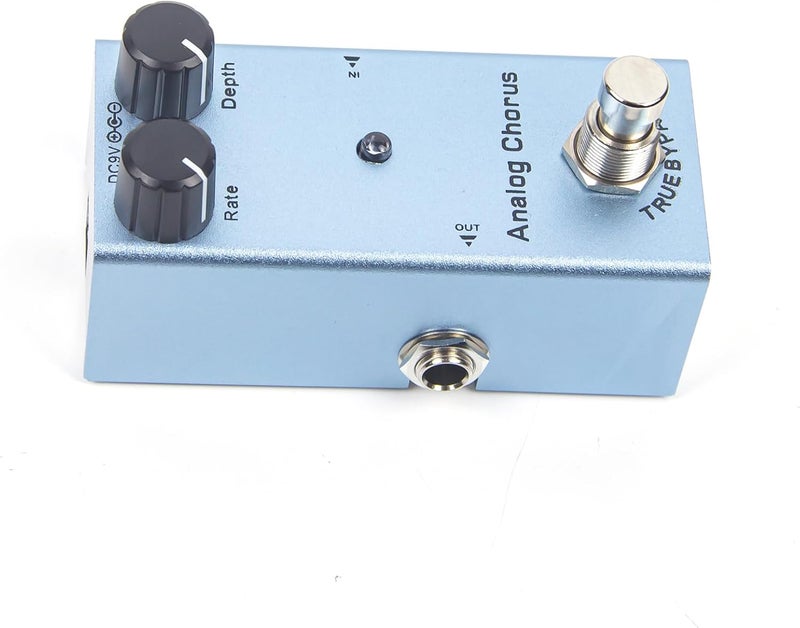 IOppWin Analog Chorus Electric Guitar Effects Pedal - Mini Size, True Bypass, BBD Chip, Low Noise, Durable Aluminum Alloy, 9V DC Power - Image 4